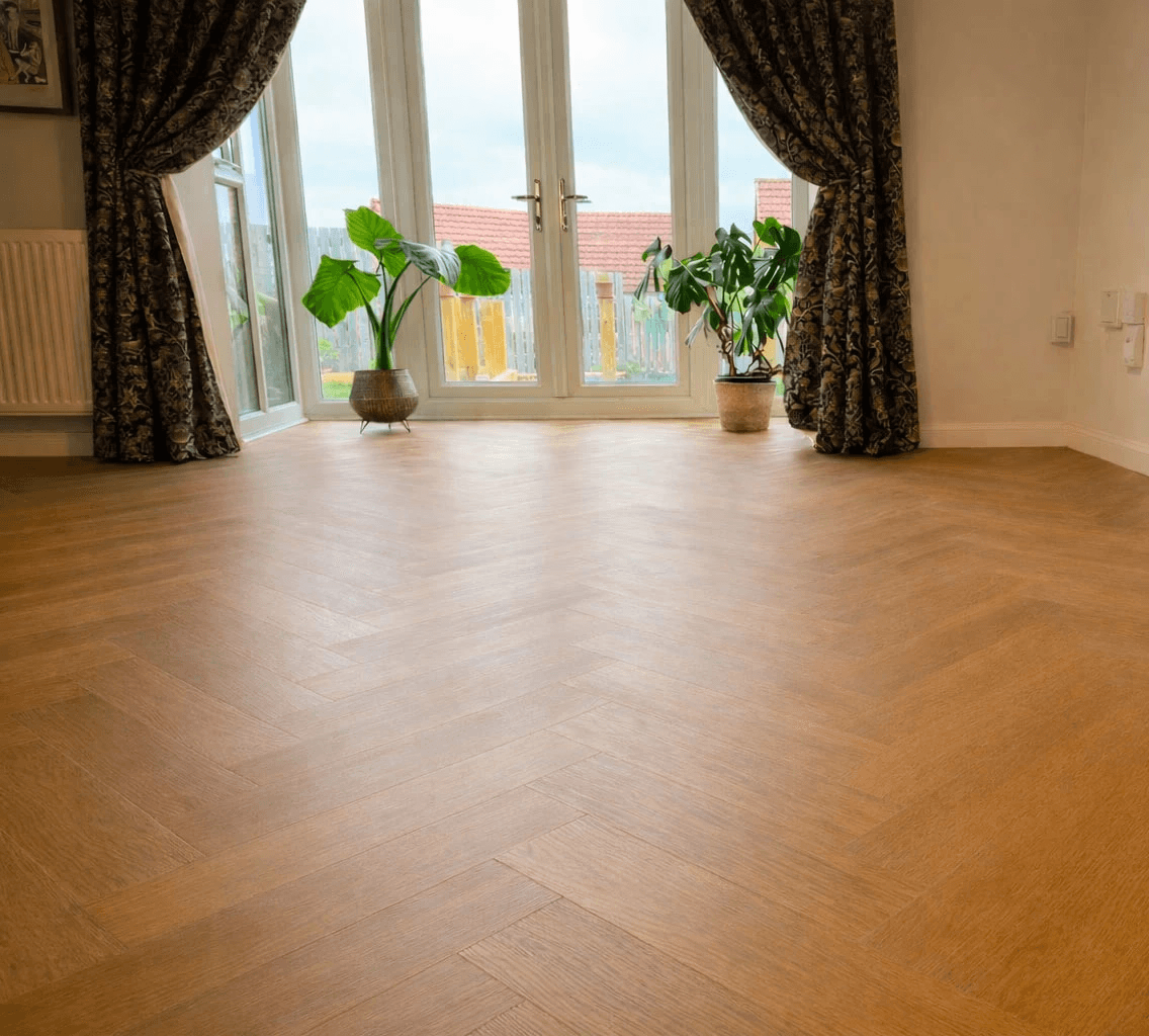 Herringbone flooring